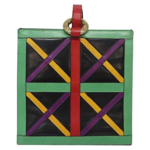 CELINE Shoulder Bag Leather Multicolor - Picture 2 of 13